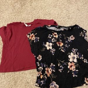 2/$10 cropped tees